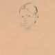 Малявин, Ф.А. Головка девушки. 1920-е. Бумага, графит. кар. 27,7х18,2 см. - photo 1
