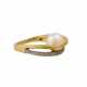 Ring mit Zuchtperle und Achtkantdiamanten  - photo 1
