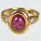 Turmalin Ring mit Brillanten - Gelbgold 750 - photo 1
