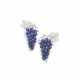 Pair of sapphire and diamond earrings, Boucheron - Foto 1