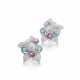 Pair of gem set and diamond earrings, Michele della Valle - photo 1