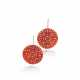 Pair of carnelian and diamond earrings, Michele della Valle - photo 1