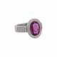 Eleganter Ring mit pinkfarbenem Saphir - photo 1