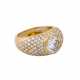 Ring mit zentralem Brillant von ca. 2,9 ct, - photo 1