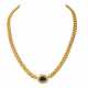 Collier mit Smaragdcabochon ca. 3,1 ct, - photo 1