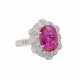 Ring mit Rubin von 7,74 ct und Diamanten - photo 1