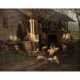 MALI, CHRISTIAN FRIEDRICH (1832-1906), "Hirte mit seiner Schafherde vor dem Haus", Klausen 1891, - Foto 1