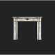 AN IRISH WHITE MARBLE AND SCAGLIOLA `BOSSI` CHIMNEYPIECE - photo 1