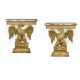 A PAIR OF GILTWOOD EAGLE CONSOLE TABLES - фото 1