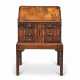 A CHINESE EXPORT PAKTONG-MOUNTED CHINESE ROSEWOOD MINIATURE BUREAU-ON-STAND - фото 1