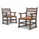 A PAIR OF GEORGE III MAHOGANY ARMCHAIRS - Foto 1