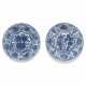 TWO CHINESE BLUE AND WHITE LARGE KRAAK DISHES - photo 1