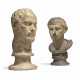 TWO PLASTER BUSTS OF DEMOSTHENES AND CALIGULA - фото 1