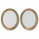 A PAIR OF VICTORIAN GILTWOOD SMALL OVAL MIRRORS - Foto 1