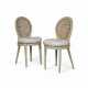 A PAIR OF GEORGE III GREY-PAINTED CHAIRS - photo 1