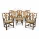 A SET OF EIGHT GEORGE III MAHOGANY DINING-CHAIRS - фото 1
