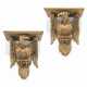 A MATCHED PAIR OF ENGLISH GILTWOOD EAGLE WALL BRACKETS - Foto 1