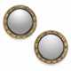 A PAIR OF ENGLISH GILTWOOD AND GILT-COMPOSITION CONVEX MIRRORS - photo 1