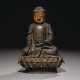 A GILT-LACQUERED BRONZE FIGURE OF BUDDHA - фото 1