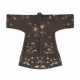A RARE EMBROIDERED BROWN GAUZE SUMMER ROBE - фото 1
