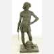 Large bronze sculpture of David with the head of Goliath - Foto 1