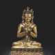 A LARGE GILT-COPPER FIGURE OF VAJRADHARA - photo 1