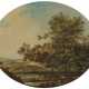 Unbekannt. 17./18. Jahrhundert , Flusslandschaft mit bäuerlicher Figurenstaffage - Foto 1