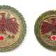Gaumeisterzeichen in Gold mit Eichenlaub 1943 und 1944 - Tiroler Landesschützen - Foto 1