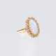 Opal-Ring mit Altschliffdiamanten - Foto 1