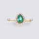 Juwelier Wilm. Antike Smaragd-Diamant-Brosche - photo 1