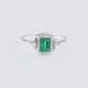 Zierlicher Art-déco Smaragd-Diamant-Ring - photo 1