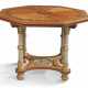 A GOTHIC REVIVAL HOLLY, STAINED SYCAMORE, EBONY AND WENGE-INLAID SATINWOOD OCTAGONAL CENTRE TABLE - Foto 1