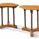 A PAIR OF REFORMED GOTHIC TREFOIL-SHAPED OAK OCCASIONAL TABLES - photo 1