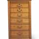 A REFORMED GOTHIC OAK, WALNUT AND MARQUETRY CHEST - Foto 1