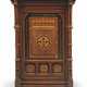 A REFORMED GOTHIC WALNUT, BOXWOOD, AMBOYNA AND FRUITWOOD MARQUETRY SIDE CABINET - Foto 1