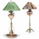 TWO BRASS AND COPPER TABLE LAMPS - Foto 1