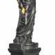A GILT AND BLACK-PAINTED TORCH-BEARING FIGURE OF CERES - photo 1