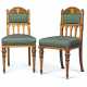 A PAIR OF REFORMED GOTHIC SYCAMORE AND FRUITWOOD INLAID WALNUT SIDE CHAIRS - photo 1