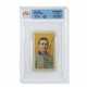 1909-11 T206 Frank Chance Autographed Baseball Tobacco Card (Portrait, Yellow Background) - photo 1