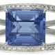 SAPPHIRE AND DIAMOND RING - Foto 1