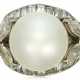 CULTURED PEARL AND DIAMOND RING - Foto 1