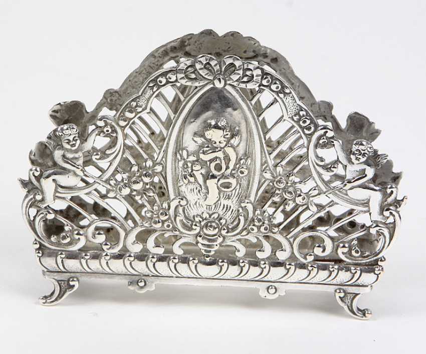 Auction Napkin Holder Silver 800 — buy online. Auction catalog "Auction of art, antiquities
