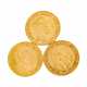 Preussen/GOLD - Konvolut aus 3 x 20 Goldmark - photo 1