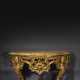 A PAIR OF GEORGE II GILTWOOD CONSOLES - Foto 1