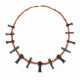 AN EGYPTIAN CARNELIAN AND FAIENCE BEAD NECKLACE - Foto 1