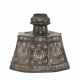 A SILVER AND COPPER-INLAID BRONZE CANDLESTICK - фото 1