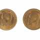 TWO 7.5 ROUBLES GOLD COINS - фото 1