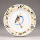 A PORCELAIN PLATE WITH HAMMER AND SICKLE - Foto 1