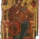 A MONUMENTAL ICON SHOWING THE ENTHRONED MOTHER OF GOD - фото 1