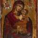 A FINE AND LARGE ICON SHOWING THE MOTHER OF GOD WITH CHRIST - фото 1